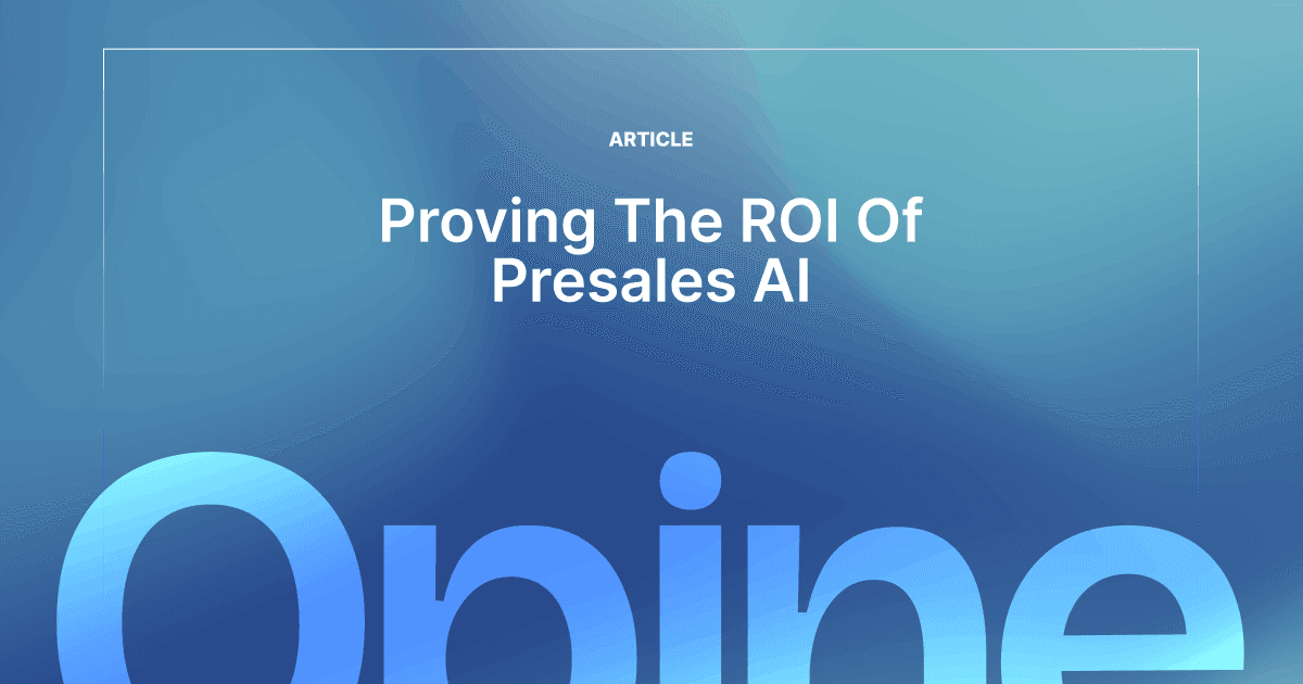 The ROI of Presales Automation: Why AI is Worth the Investment