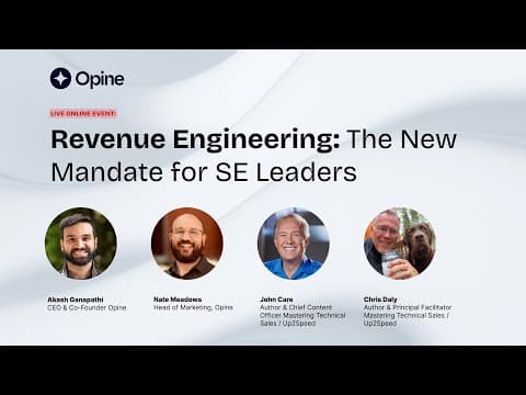 Revenue Engineering The New Mandate for SE Leaders